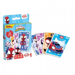 Set jocuri cu carti 4 in 1, Spidey, pentru 2-4 jucatori de peste 4 ani